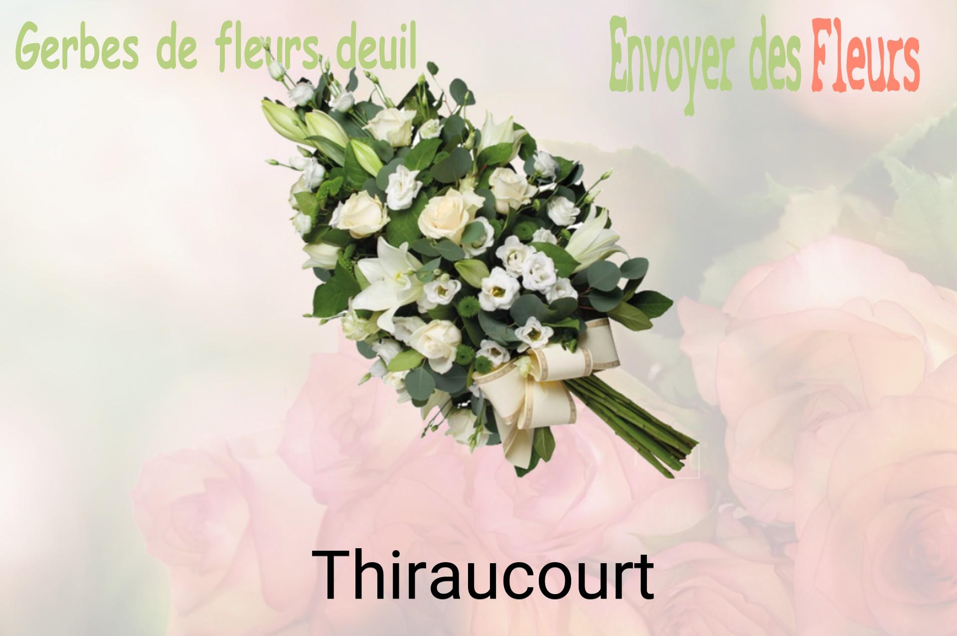 Gerbe de fleurs de deuil livrée à Thiraucourt